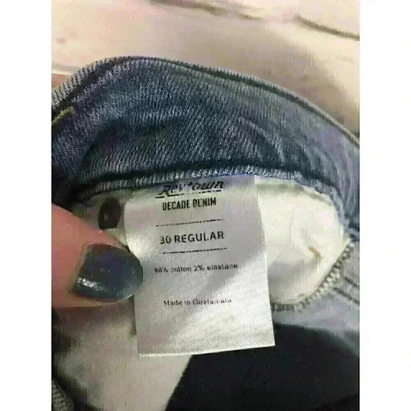 Revtown High-Rise Skinny Jeans Womens Size 30 Denim Medium Wash Stretch Blue - Picture 5 of 6